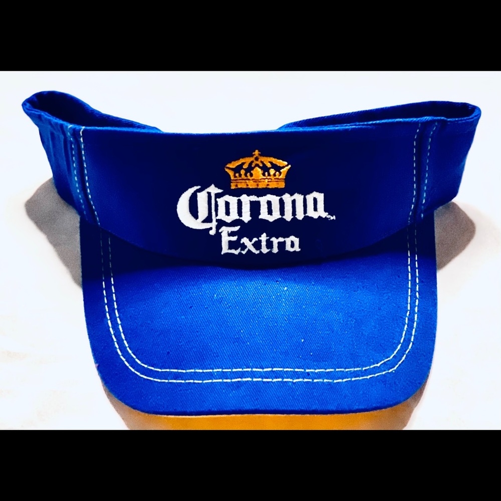 CORONA EXTRA Beer Logo Visor Hat Adjustable Blue